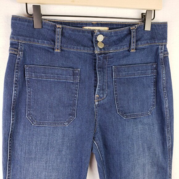 Anthropologie Holding Horses Flare Jeans Bell Bottom 70s Vibe High Waist size 29 - Picture 12 of 13